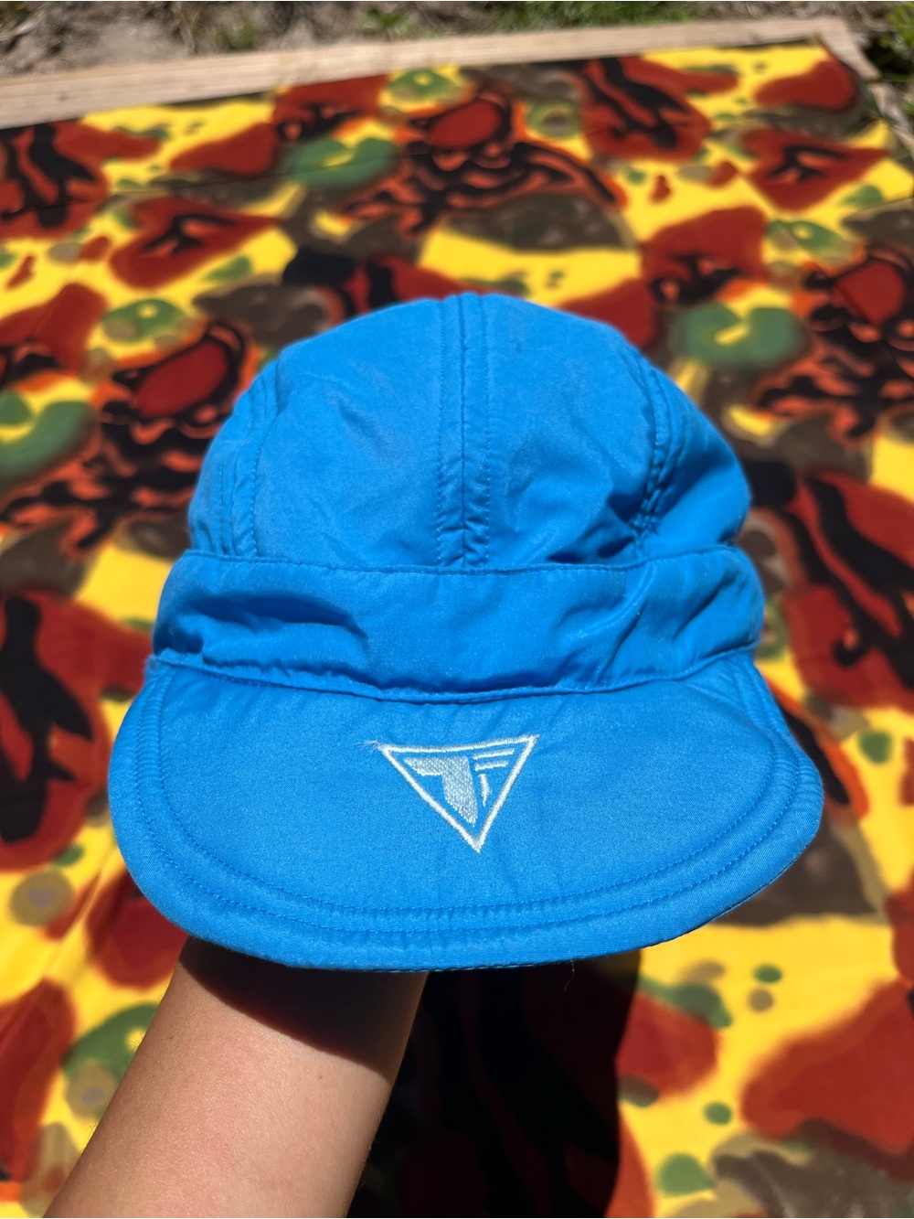 Vintage TYROLIA Baby Blue Ski Hat Good Condition One Size